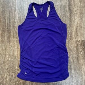 Athleta Speedlight Racerback Tank Top in Cosmic Blue Size Medium